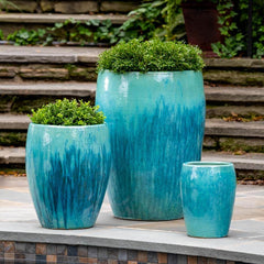 Photo of Campania Trieste Planter - Antigua - Set of 3 - Marquis Gardens