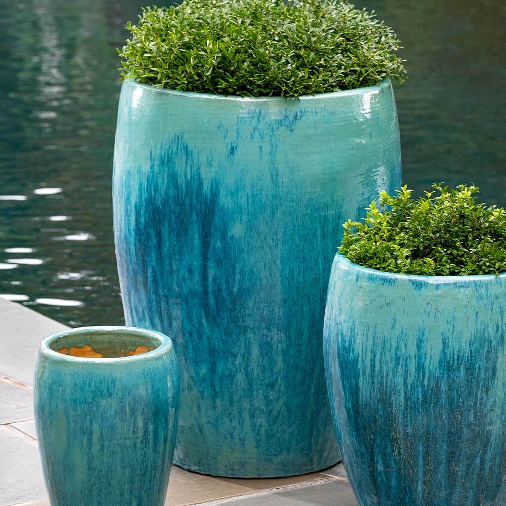 Photo of Campania Trieste Planter - Antigua - Set of 3 - Marquis Gardens