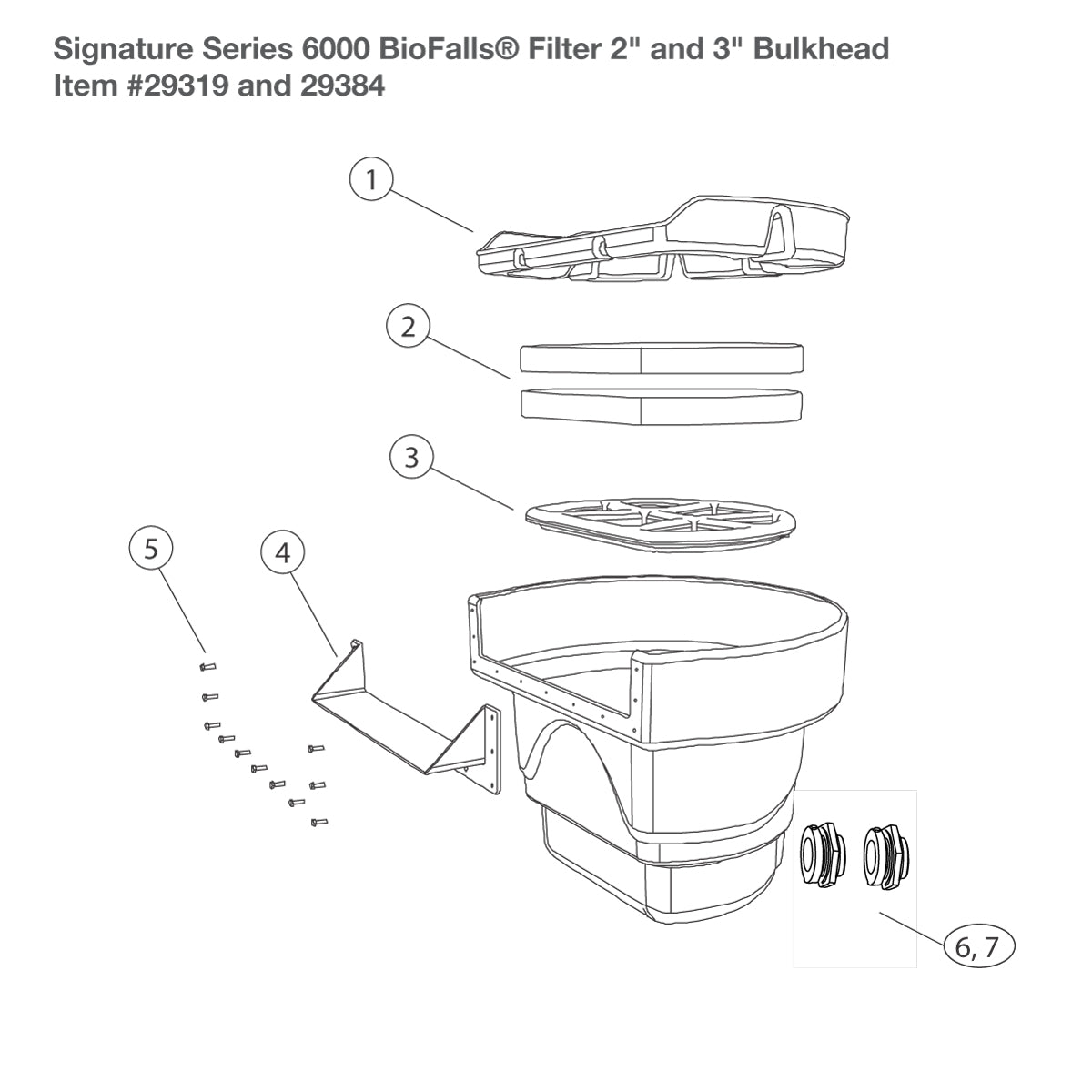 Photo of Aquascape Signature Series Biofalls Filter Replacement Parts - Marquis Gardens