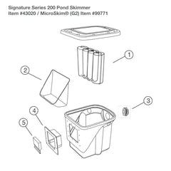 Photo of Aquascape Signature Series 200 Skimmer Replacement Parts - Item 43020 - Marquis Gardens