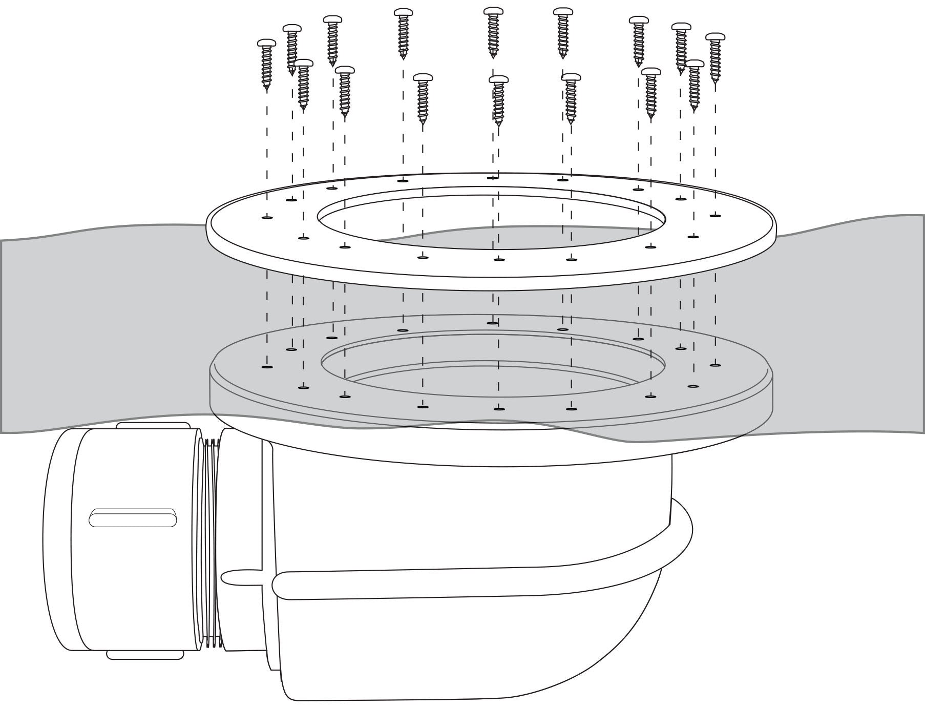 Photo of EasyPro 4" Heavy Duty Bottom Drain - Marquis Gardens