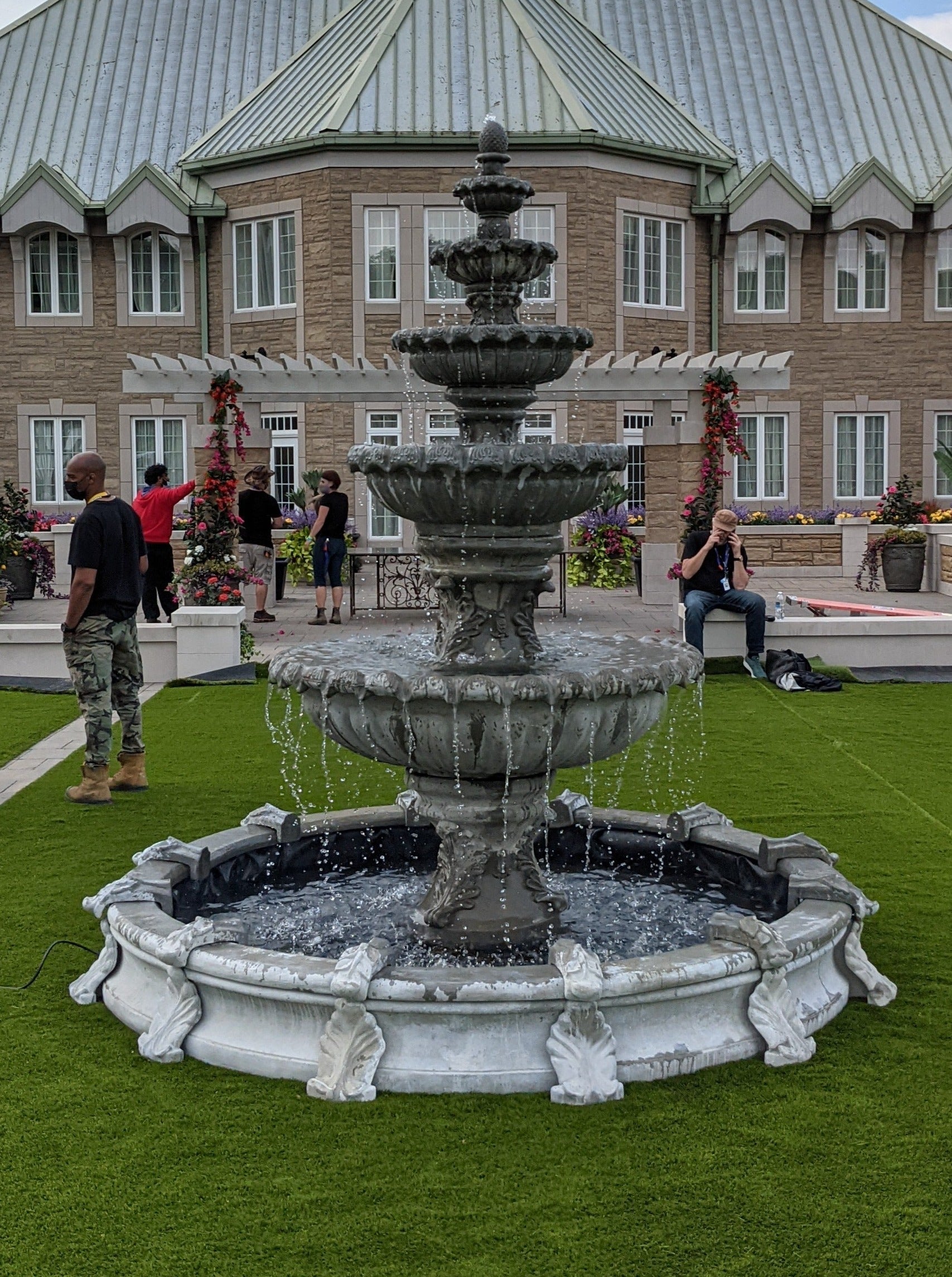 Photo of 5 Tier Fleur Fountain with Basin - Marquis Gardens