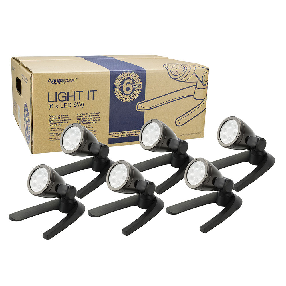 Photo of Aquascape Garden and Pond LED Spotlight and Waterfall Contractor 6-Pack - Marquis Gardens