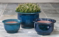 Photo of Campania Alegre Planter - Indigo Rain - Set of 3 - Marquis Gardens