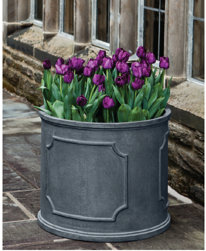 Photo of Campania Portsmouth Round Planter - Lead Lite - Marquis Gardens