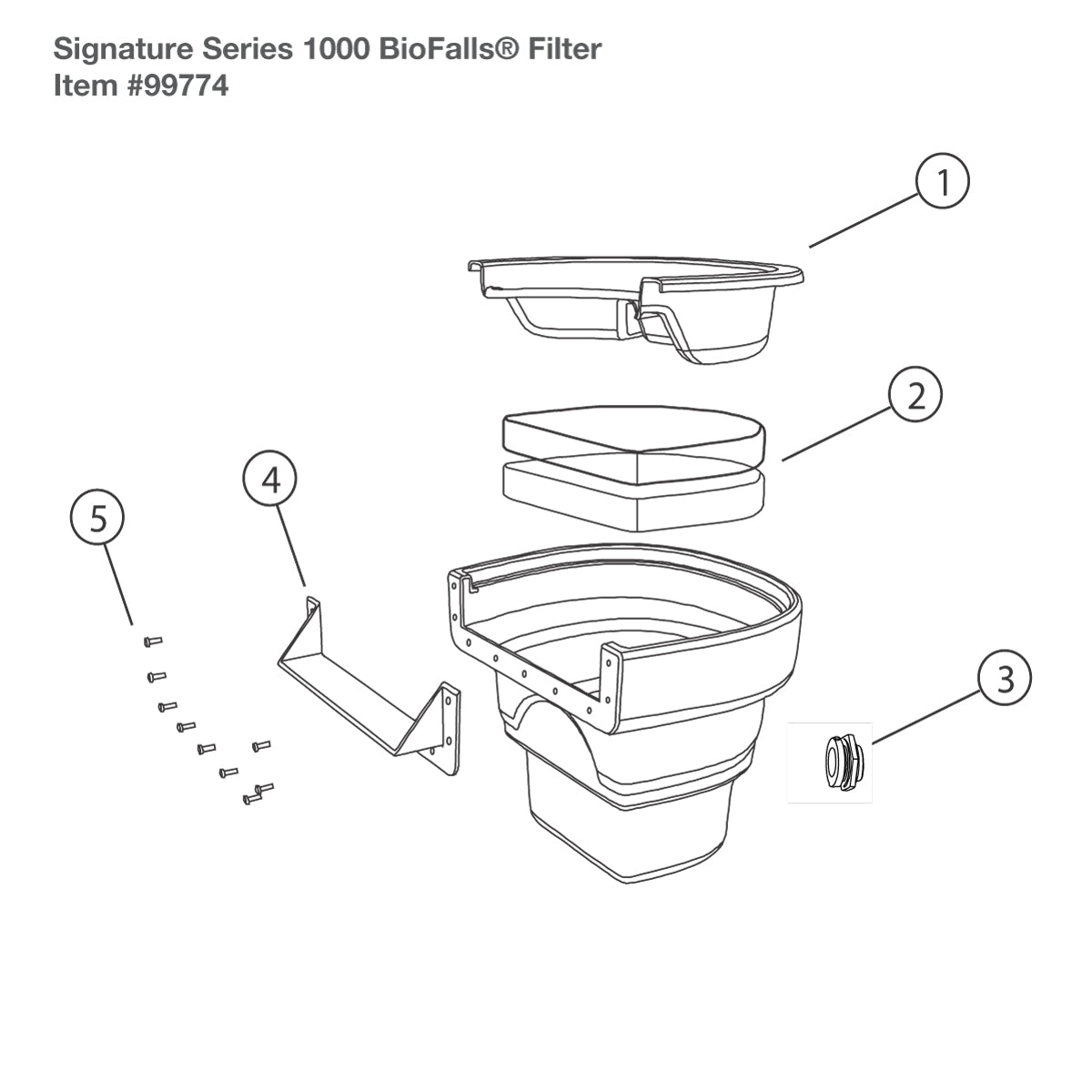 Photo of Aquascape Biofalls 1000/Microfalls Filter G2 Replacment Parts - Marquis Gardens