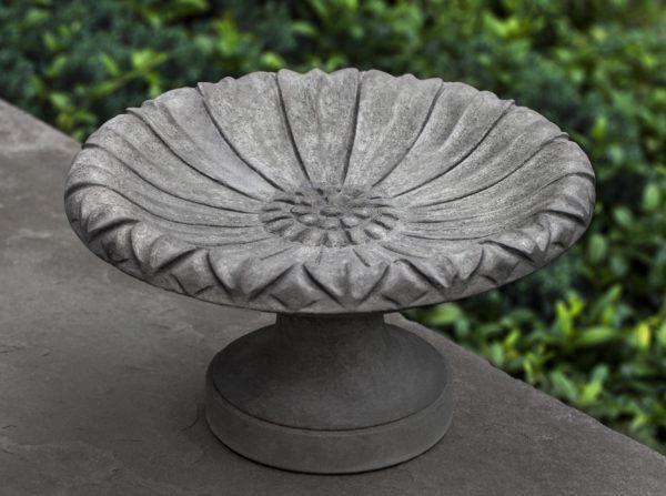 Photo of Campania Lotus Birdbath Small - Marquis Gardens