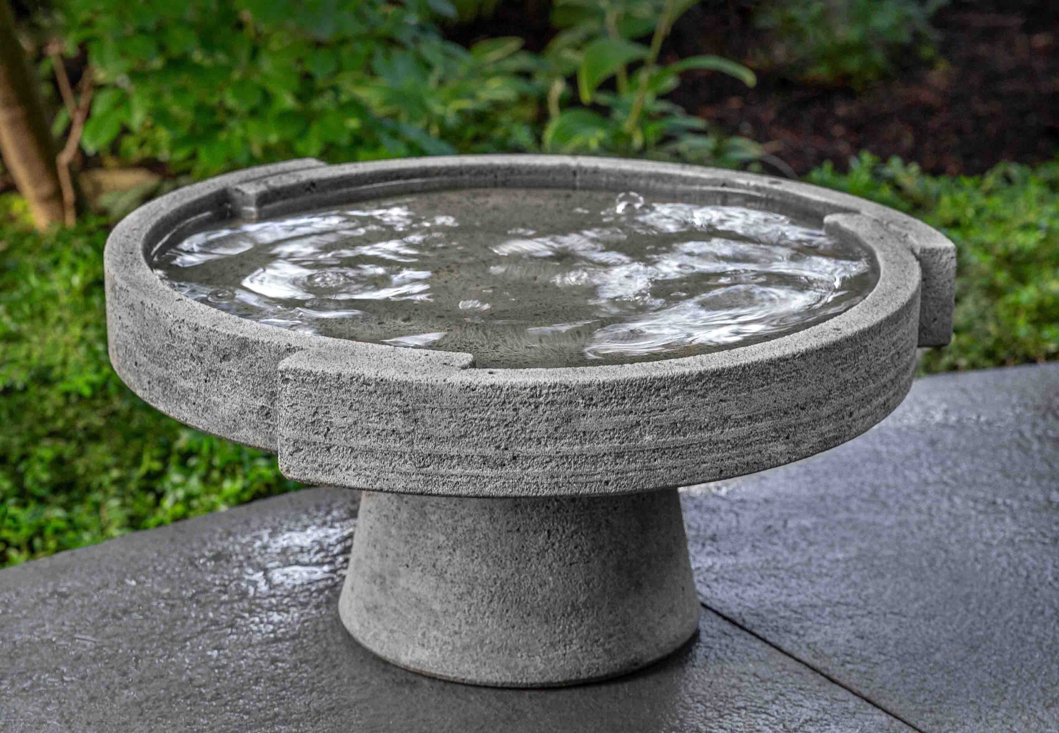 Photo of Campania Concept Birdbath, Low - Marquis Gardens