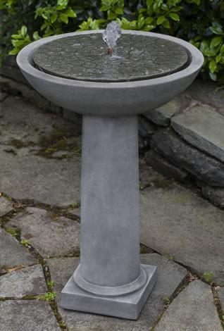 Photo of Campania Cirrus Birdbath Fountain - Marquis Gardens