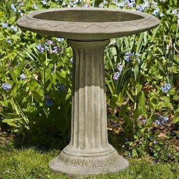 Photo of Campania Cottage Garden Birdbath - Marquis Gardens