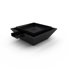 Stainless Steel Fire & Water Square Spillway Bowls