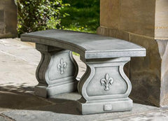 Photo of Campania Fleur De Lys Curved Bench - Marquis Gardens