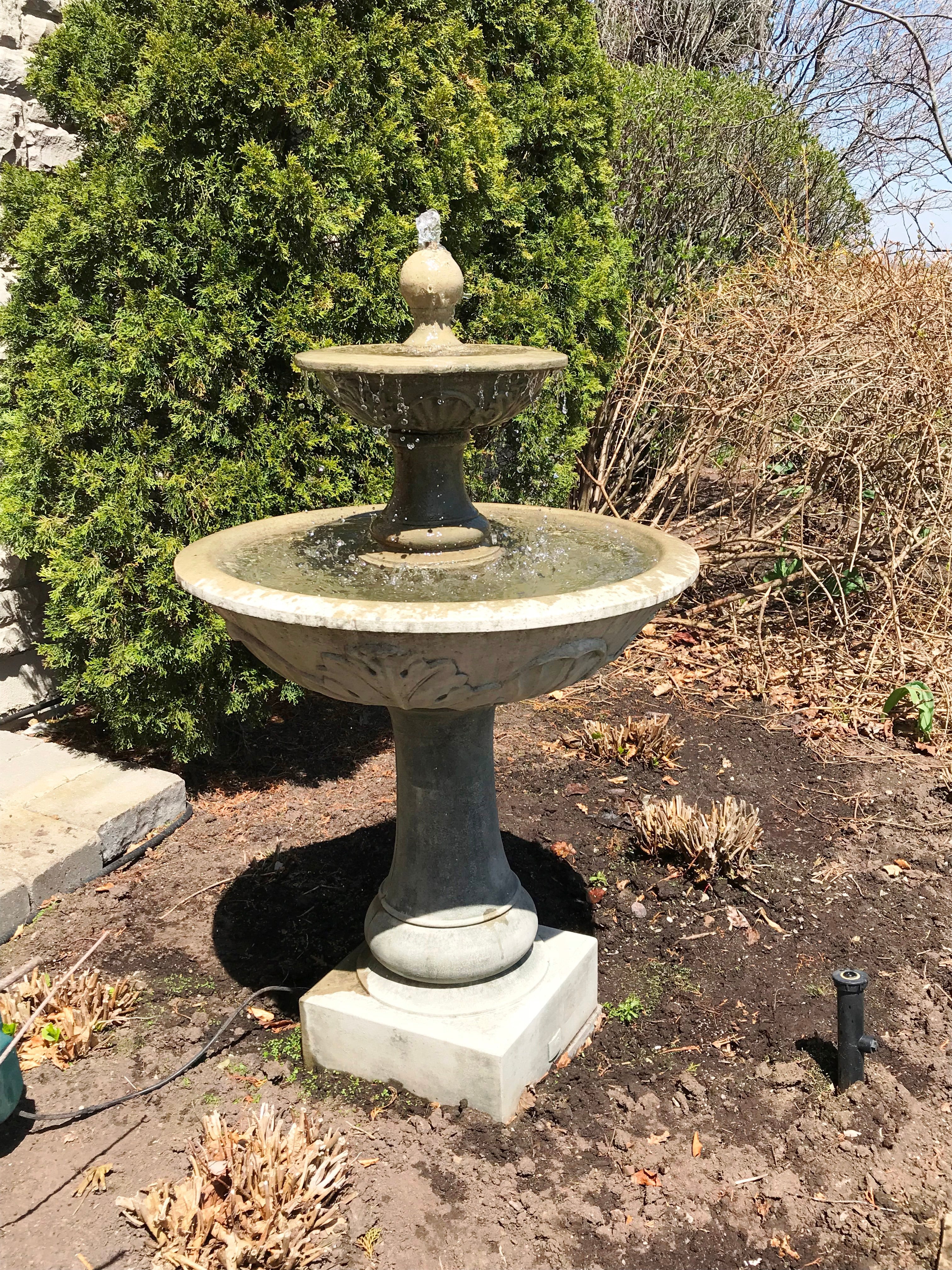 Photo of Campania Acanthus Two Tiered Fountain - Marquis Gardens