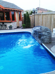 Photo of The Oasis - Complete Swimming Pool Waterfall Kit by Universal Rocks - Marquis Gardens