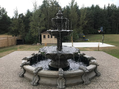 Photo of Large 3 Tier Leaf Fountain with Basin - Marquis Gardens