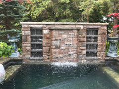 Stainless Steel Spillway Waterfall - Short Lip