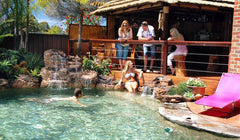 Photo of The Serenity Large - Swimming Pool Waterfall - PLEW-003 LG by Universal Rocks - Marquis Gardens