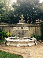 Photo of 5 Tier Fleur Fountain with Basin - Marquis Gardens