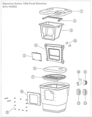 Photo of Aquascape Signature Series 1000 Pond Skimmer Replacement Parts - Item 43022 - Marquis Gardens