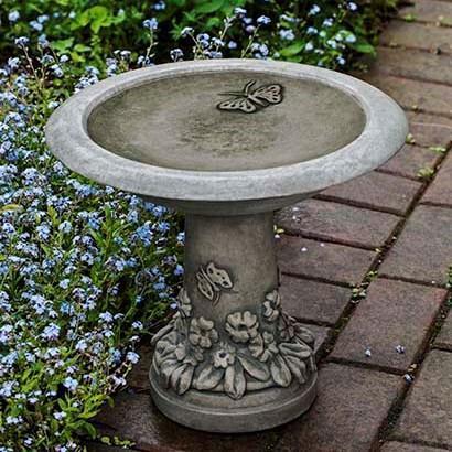 Photo of Campania Spring Meadow Birdbath - Marquis Gardens