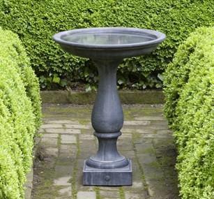 Photo of Campania Williamsburg Candlestand Birdbath - Marquis Gardens