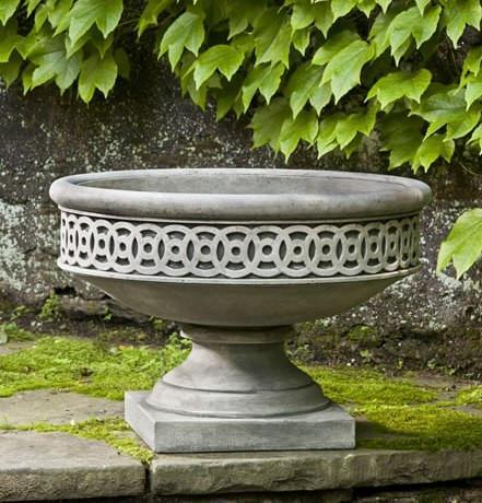 Photo of Campania Williamsburg Low Fretwork Urn - Marquis Gardens