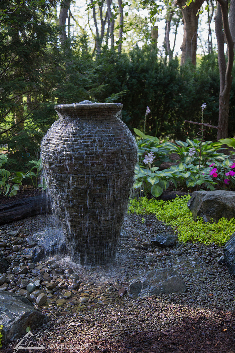 Photo of Aquascape Stacked Slate Urns - Marquis Gardens