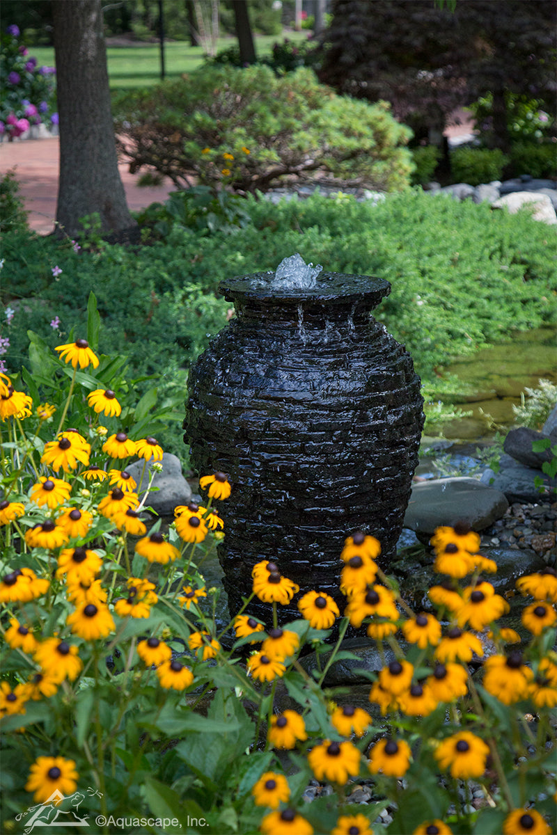 Photo of Aquascape Stacked Slate Urns - Marquis Gardens