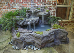 Photo of Whiskey Falls - Extra Large Patio Pond by Universal Rocks - Marquis Gardens