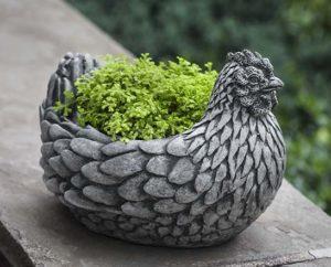 Photo of Campania Chicken Planter - Marquis Gardens